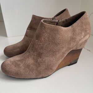 Vince Camuto suede wedge ankle boots